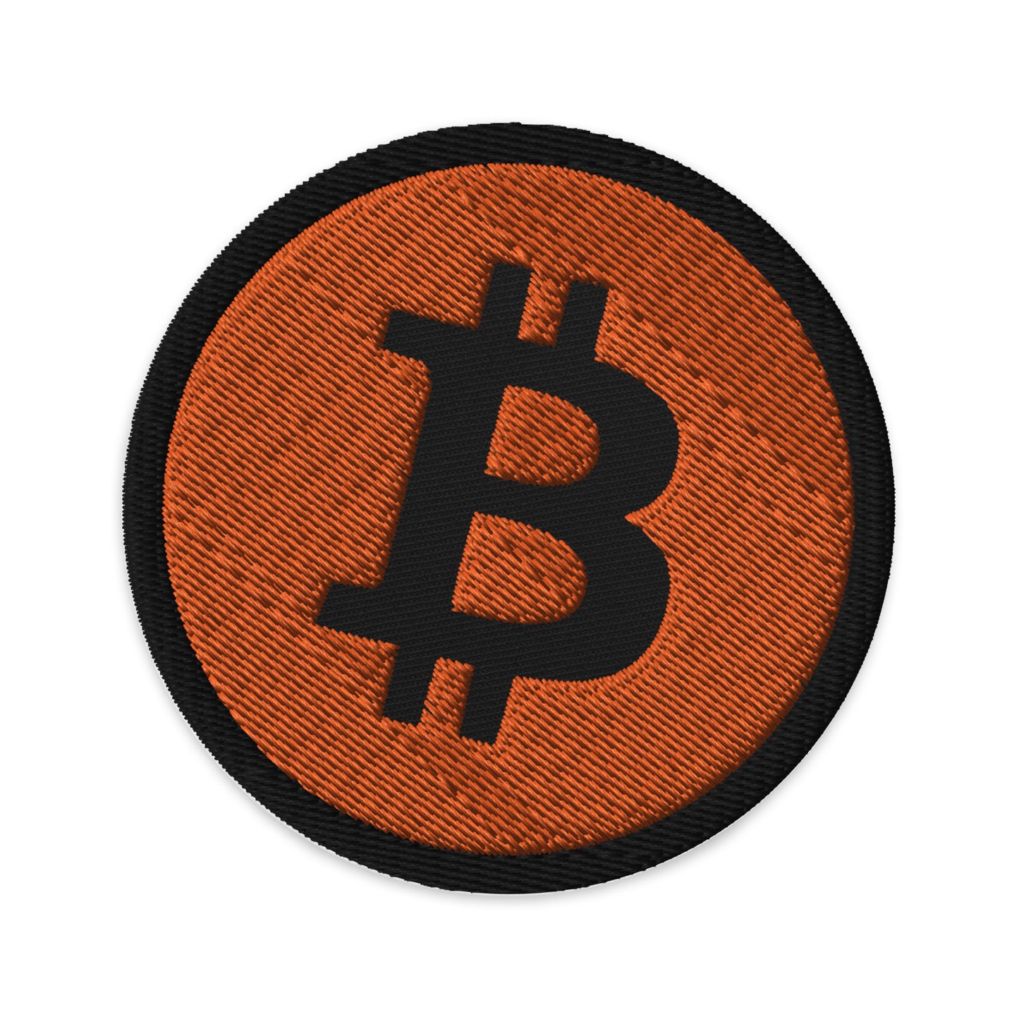 Embroidered Patch: Bitcoin (Orange)